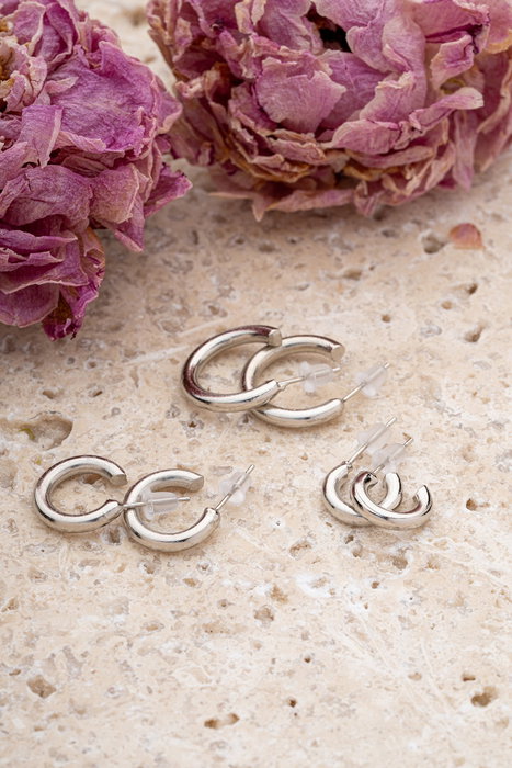 Heliophilia Silver Pendientes de Plata con Circón